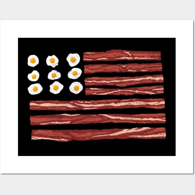 Eggs Spangled Bacon Wall Art by kookylove